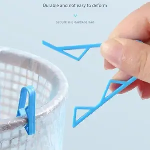 6-Pack Colorful Creative Trash Bag Clips, Non-Slip Bucket Edge Holders, Long Clip Garbage Can Fixer, Innovative Waste Management Tools