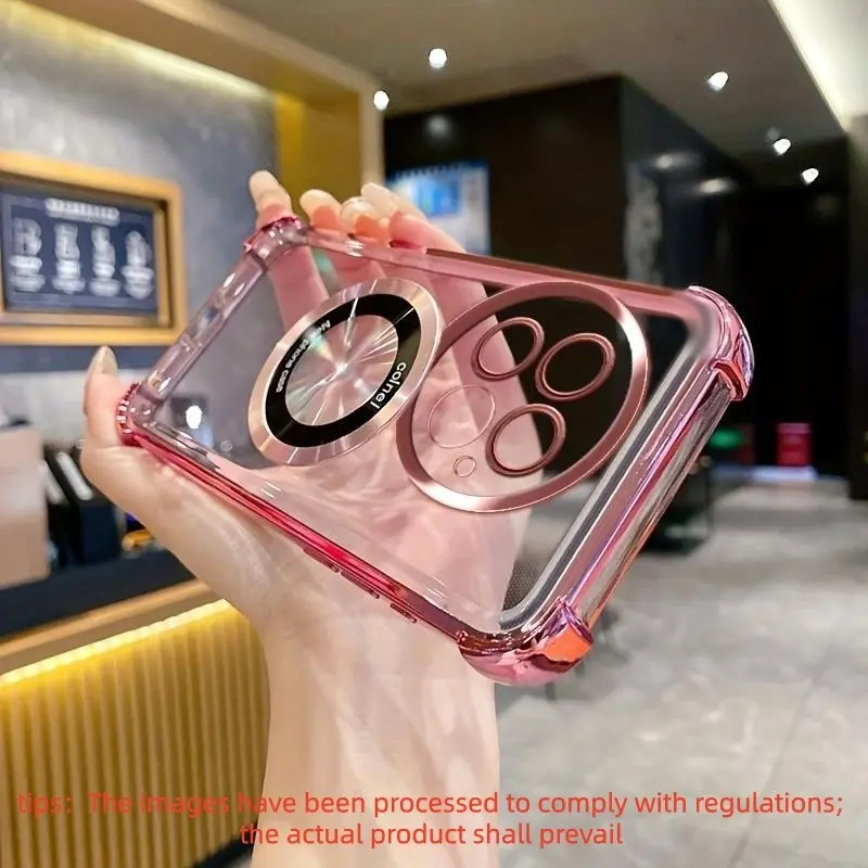 A Clear Shockproof Magnetic Protective Case That Absorbs Shocks And Prevents Collisions, Designed for Oneplus 11/12/13 Wireless Charging, Fully Compatible with Magsafe Magnetic Phone Cases Cover Accessories Shockproof Cellphone Casing