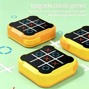 Electronic Tic Tac Toe Game 4 in 1 , Handheld Digital Tic Tac Toe Bolt Game with Silent Mode, Portable Educational Toy Gift for Kids & Adults`
