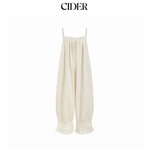 Cider Lace Panel Mid Rise Bloomer Jumpsuit