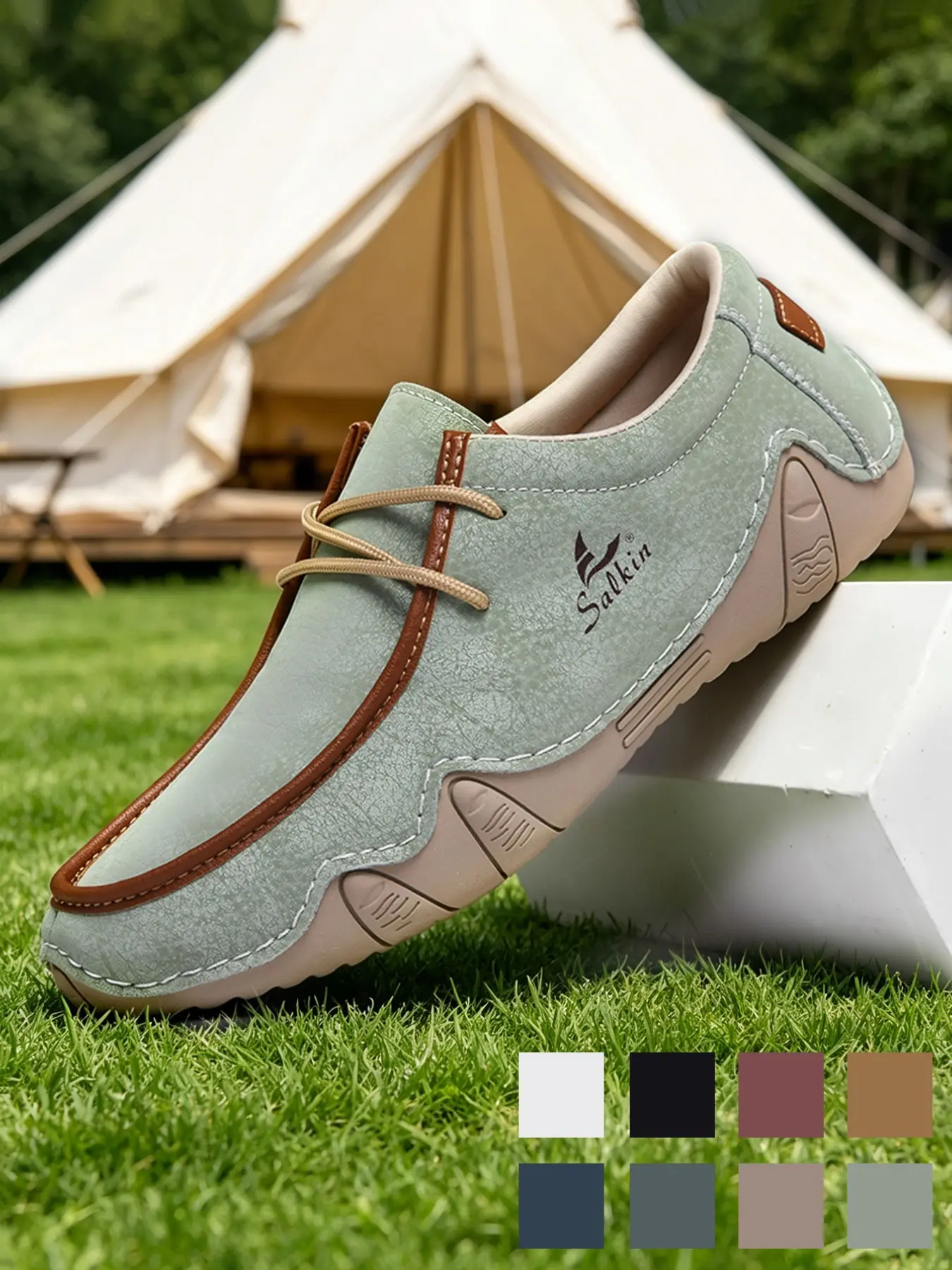 Men's Fashionable Loafers For Men Shoes For Men Breathable Slip-On Flat Shoes Vegan Leather Lightweight Casual Shoes Vintage Comfortable Dress Shoes Wide Width Non-Slip Driving Moccasins Walking Shoes Men's Plus Size Shoes Size 12 13 14 15