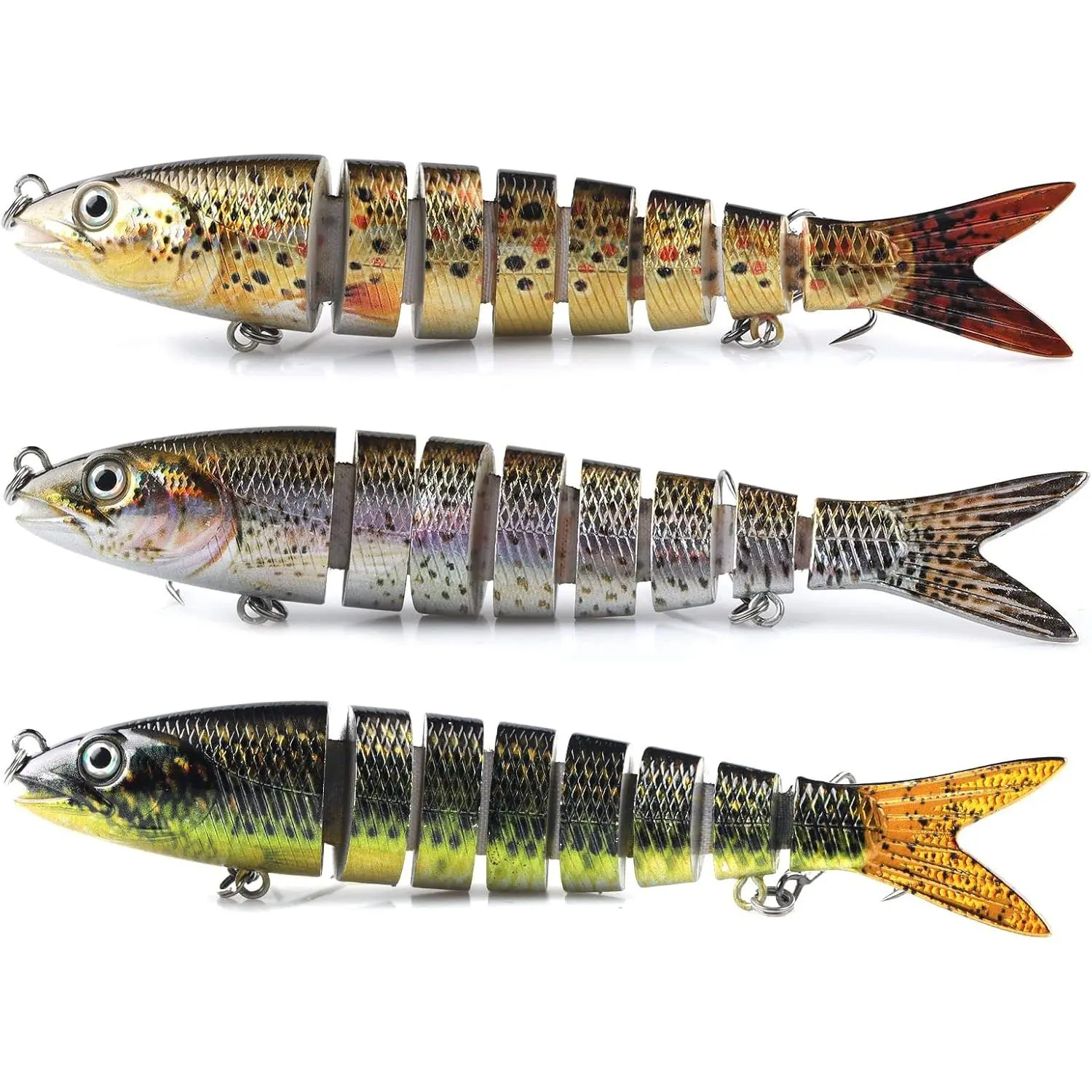 Fishing Lures Bass Swim baits Small Mini  Crankbait   Freshwater&Salt Water Jointed Swimbaits for Largemouth Small Mouth Bluegill Crappie Walleye