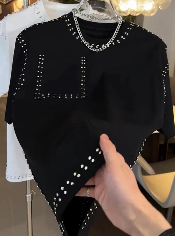 American Sle Heavy Du Casual T-irt Men's Spring Faion Loose Fit Svel Youth Leisure ort Sve Pure Color