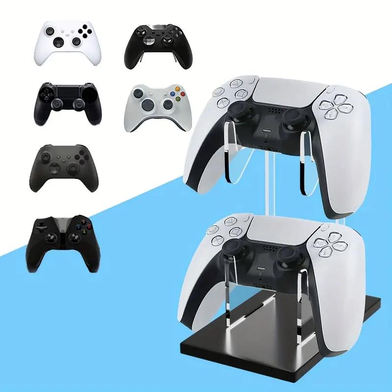 3-layer Compact Minimal Space Game Controller Stand & Headphone Stand, Organize Storage Arrangement Stand For PS5 S4 Controller, Controller Holder Headset Stand Gaming Accessories