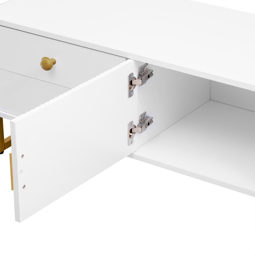 VIBE HAUS TV Stand for 65+ Inch TV, Entertainment Center TV Media Console Table, Modern TV Stand with Storage, TV Console Cabinet Furniture for Living Room