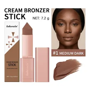 5 Colors Waterproof Moisturizing Bronze Contour Stick, Long-Lasting Wear, Sweatproof, Creates Natural Sculpted Finish, Summer Vibe, Suitable for Daily Use and Travel