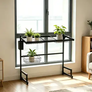 SICANDAENHK "Stop Cluttering Your Windowsill!"– The 3-Tier Iron Shelf That Transforms Any Corner Into a Green Oasis – Limited Stock, Don’t Miss Out!