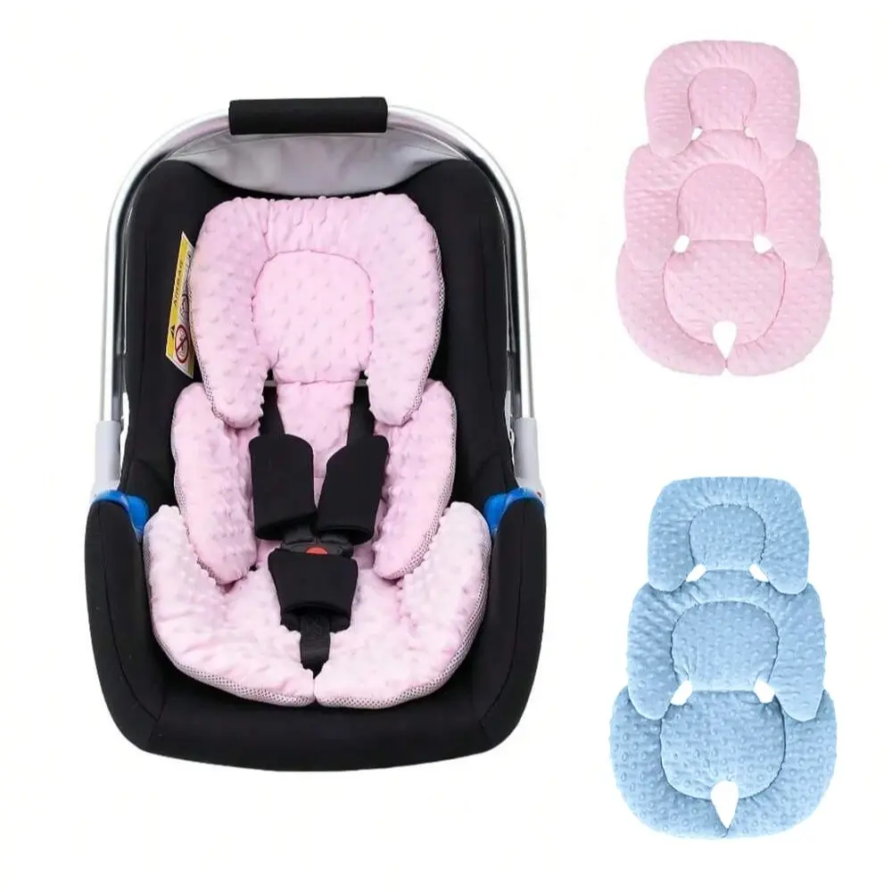 Washable Baby Stroller Seat Cushion, Cozy Breathable Fleece & Mesh Dual-Sided, All-Season Warm Padding, Infant Pushchair Accessory, Stroller Accessories