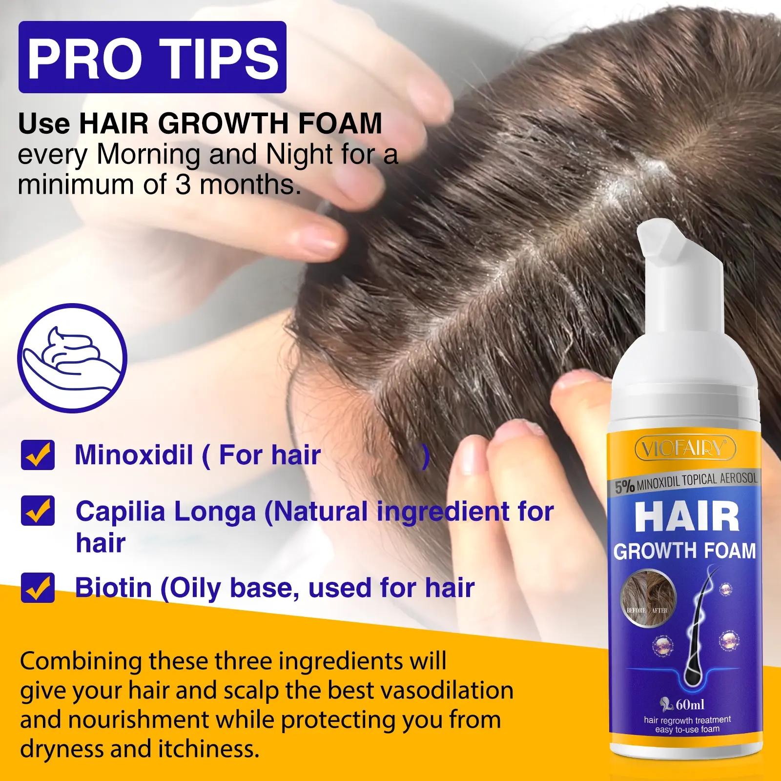 Viofairy Hair Mousse Volumizing Fine Hair for Thicker Hair, Nourishing Formula for Hair Strengthening and Volume, Ideal for Daily Use