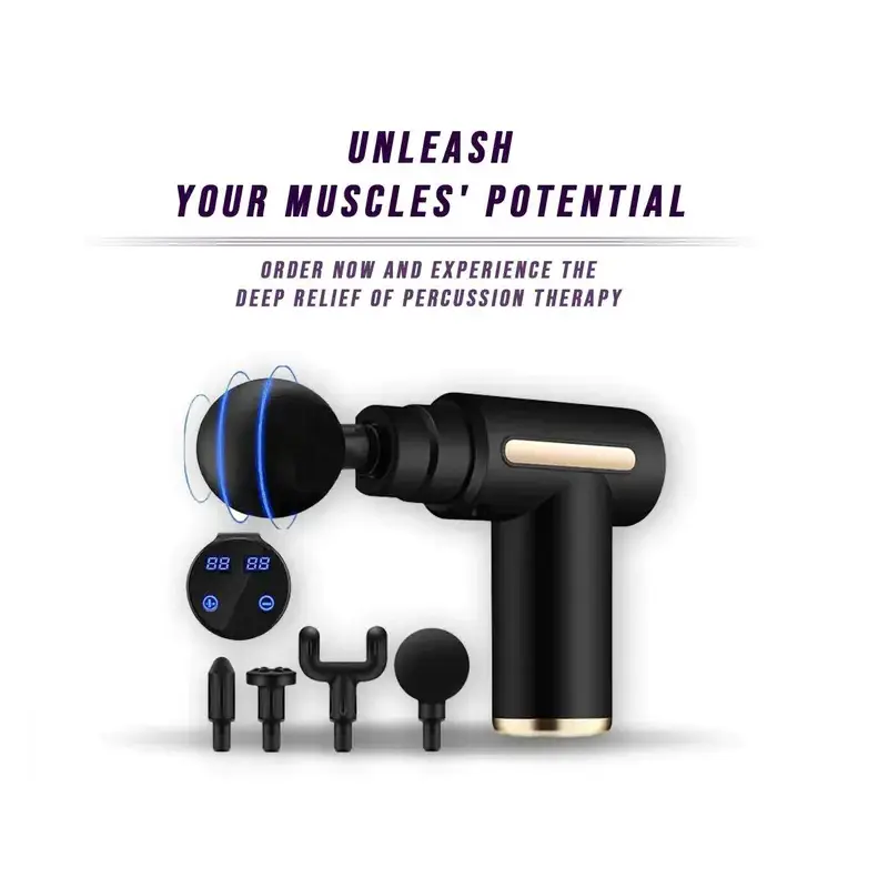 Mimi Massage Gun for Deep Tissue Relief - Portable Personal Massager with Adjustable Speed & Intensity