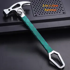 Industrial 2 in 1 Hammer Wrench Multi Tool for Home Garage Maintenance with Nail Pulling Function Universal Wrench Essential Hand Tool for Every Family