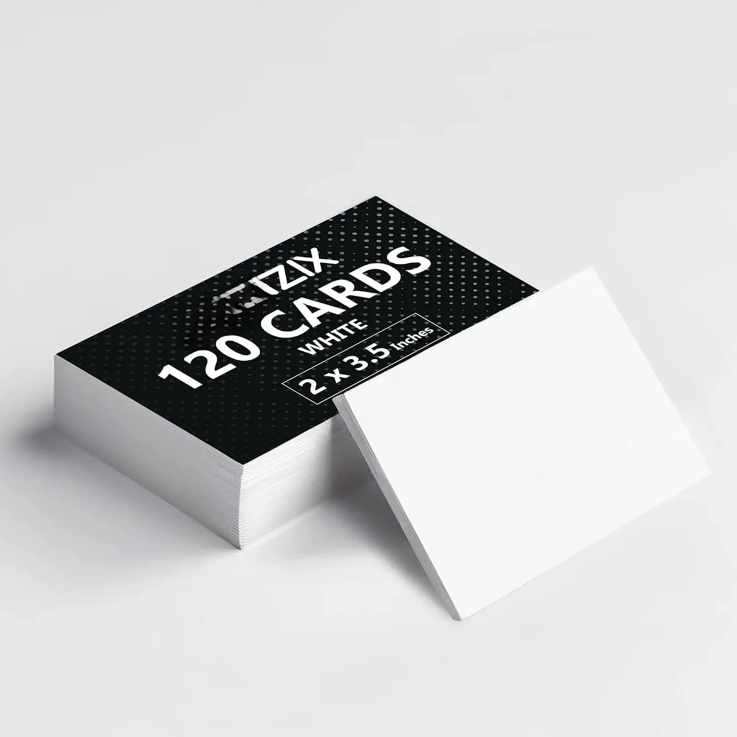 120 Pack Printable Blank Business Cards 2" x 3.5" (White) Heavyweight Cardstock 80 Lbs 220 GSM |  Printer Paper |  White Thankyou & Message Cards