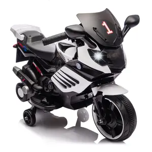6V Electric Kids Ride-On Motorcycle Toy – 3-Wheel Stable Design – Training Wheels, Headlight, Horn & Music – Realistic Motorbike for Boys & Girls Ages 3-6