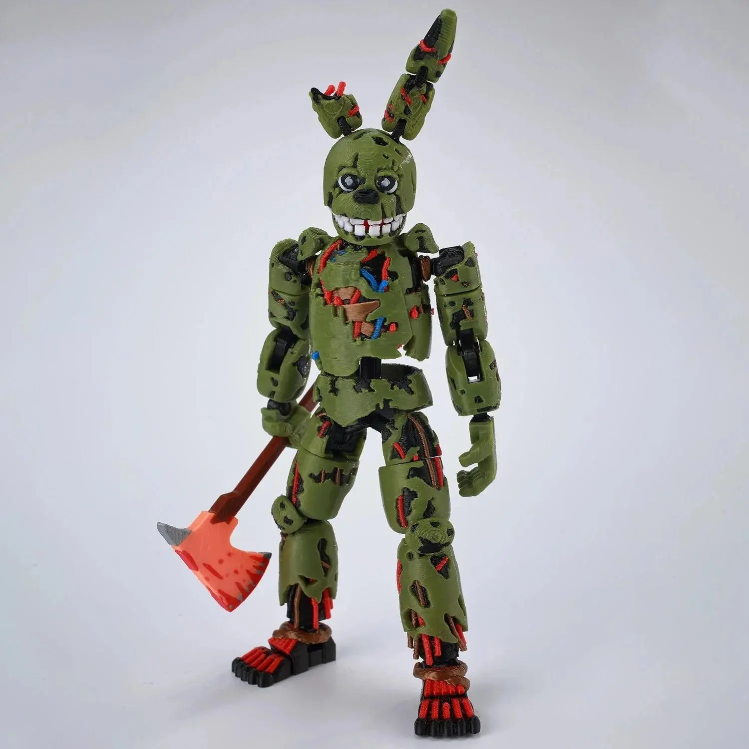 3D Printed FNAF Freddy Fazbear's Pizza Springtrap Action Figures Lucky13 Dummy13 Titan13 Anime ModelOrnaments Toys Gifts