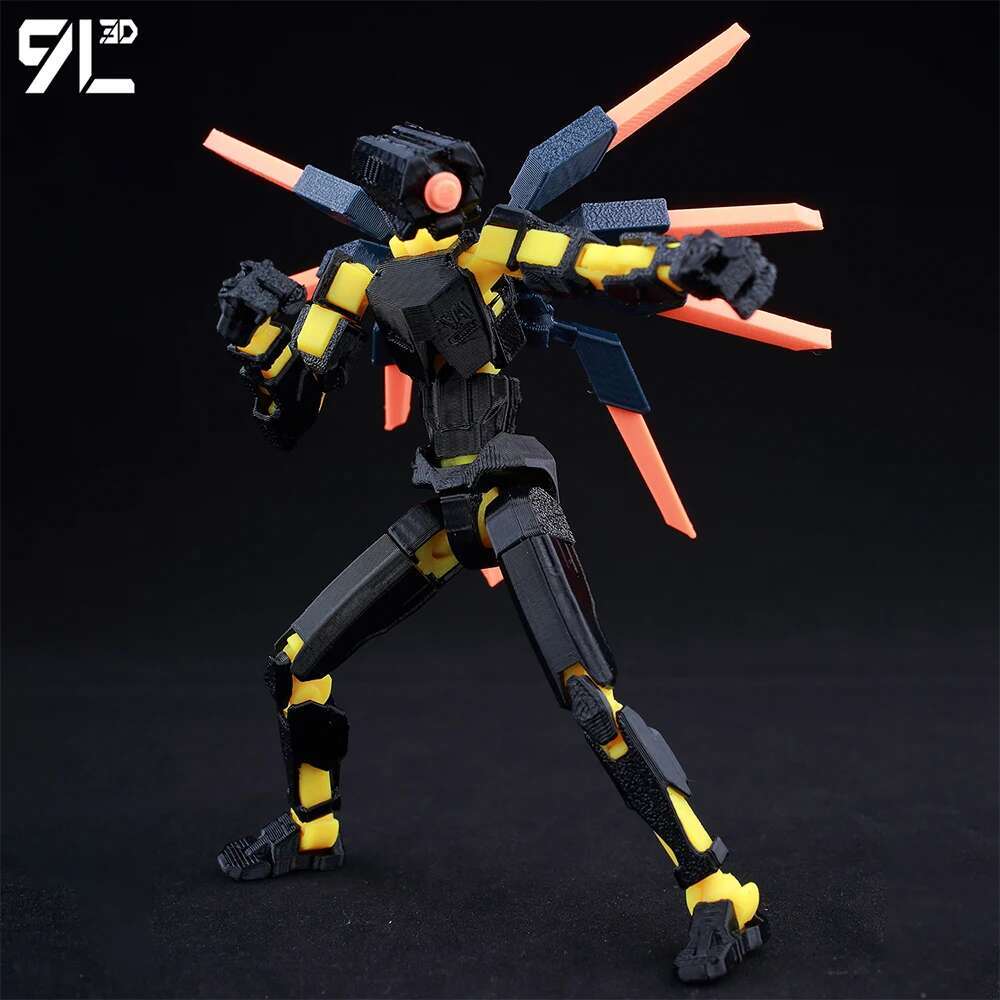 Lucky13 Dummy13 Ultrakill V1 Series Anime Characters-3D Printed Multi-Jointed Deformable Body Posing Model Multi-color Toys Gift