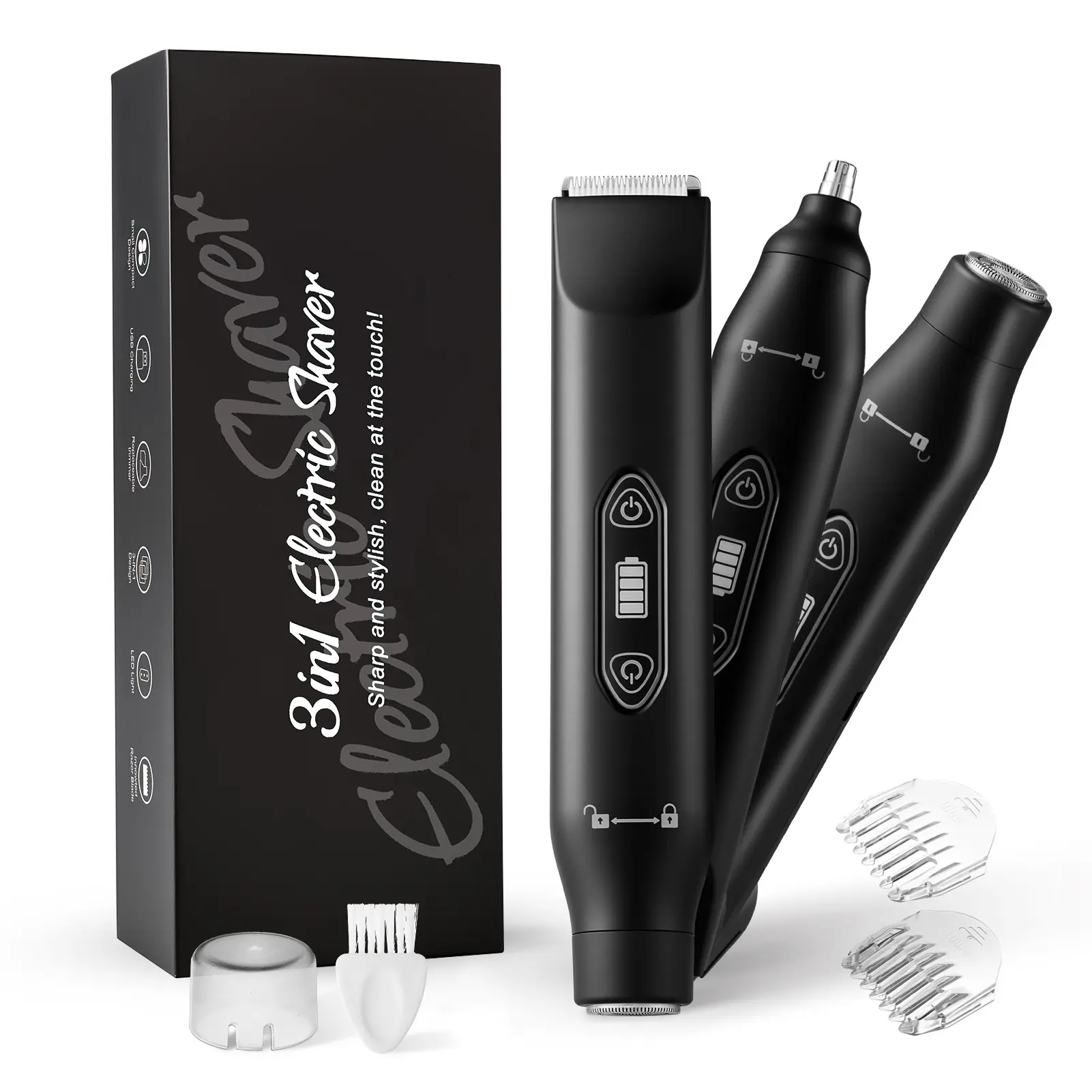 3-in-1 Multi-Use Electric Shaver for Hair Removal - Nose Trimmer, Armpit Trimmer, Private Area Device for Men and Women