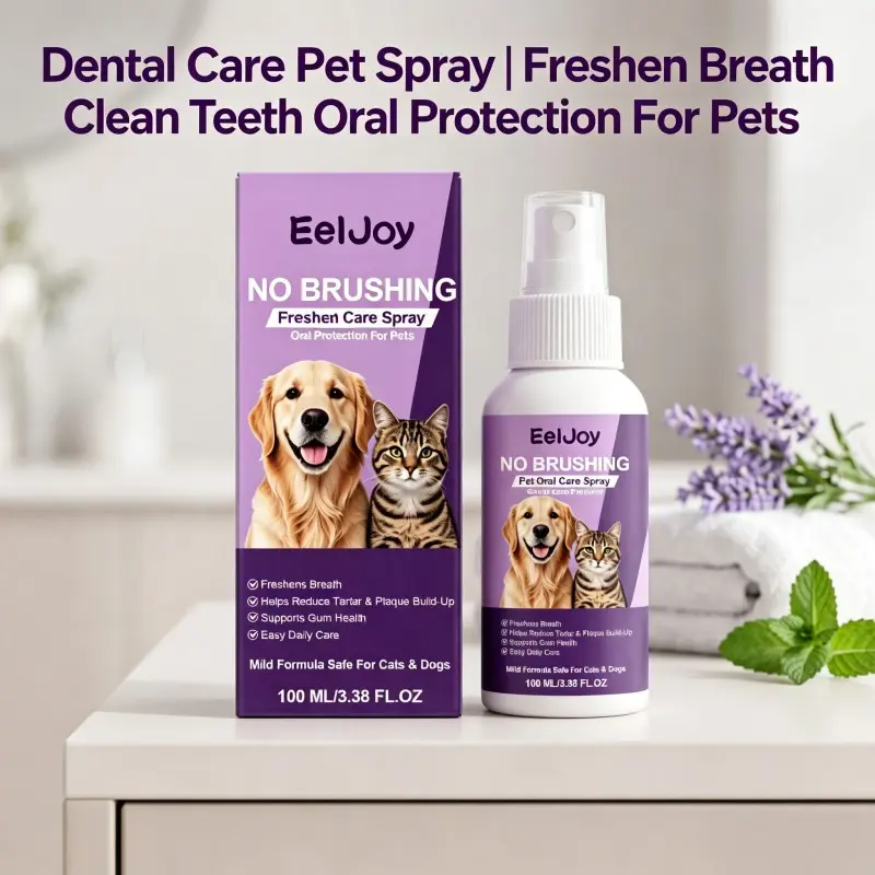 Pet Oral Care Spray Supplies | Fresh Breath Teeth Cleaning Dental Protection For Dogs & Cats