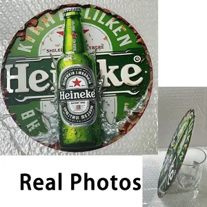 Aluminum Metal Sign, Vintage Beer Bottle Wall Decor, Kitchen Bar Garage Man Space, Retro Aluminum Poster, Home Decoration, Warm House Gift