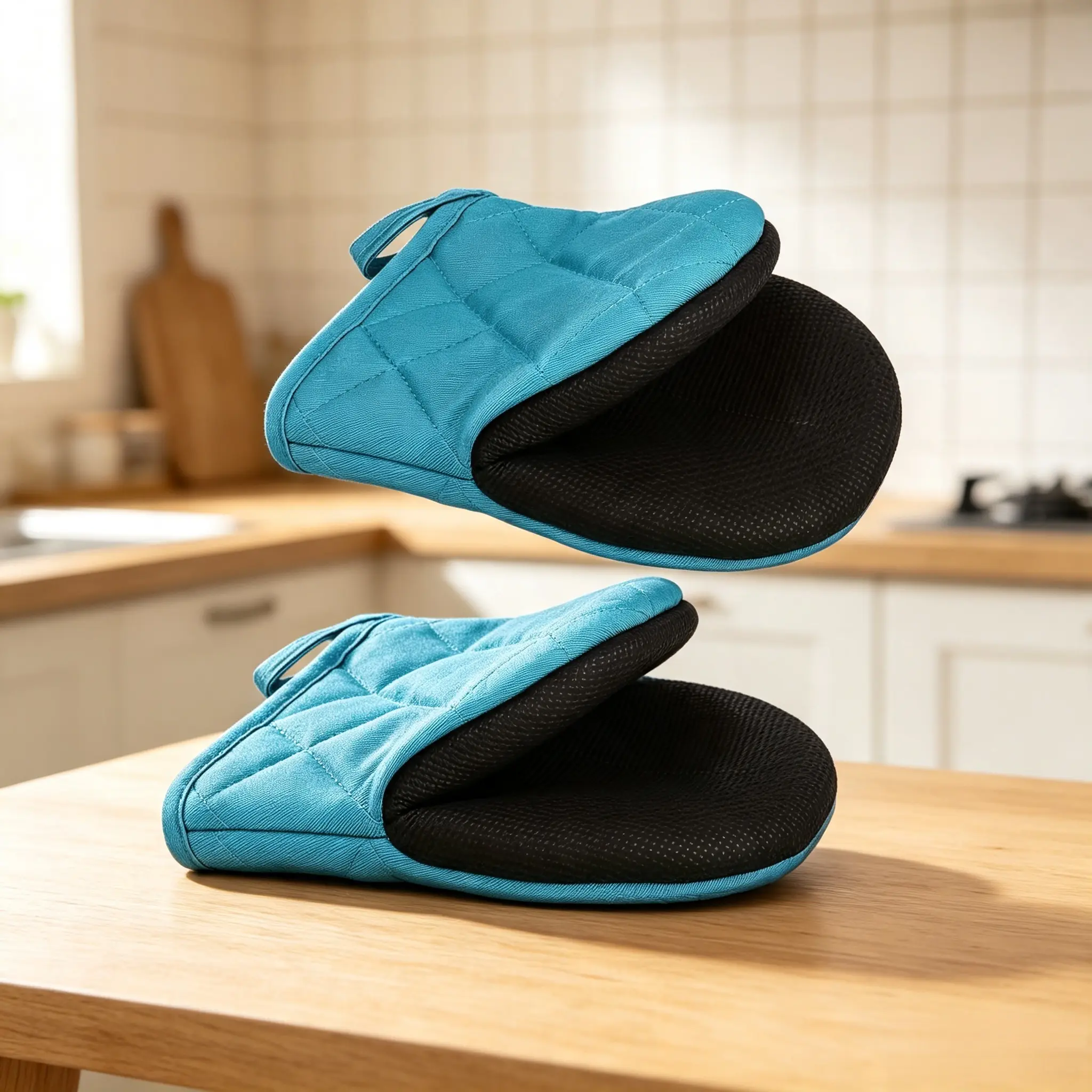2pc Multi-Layer Durable Kitchen Oven Gloves for Cooking and Baking - Non-Slip, Heat-Resistant Cooking Gloves, Food Safe - Perfect for Graduation, Labor Day, Grandparents Day, Earth Day Celebrations, Thanksgiving, Christmas, New Year, and more