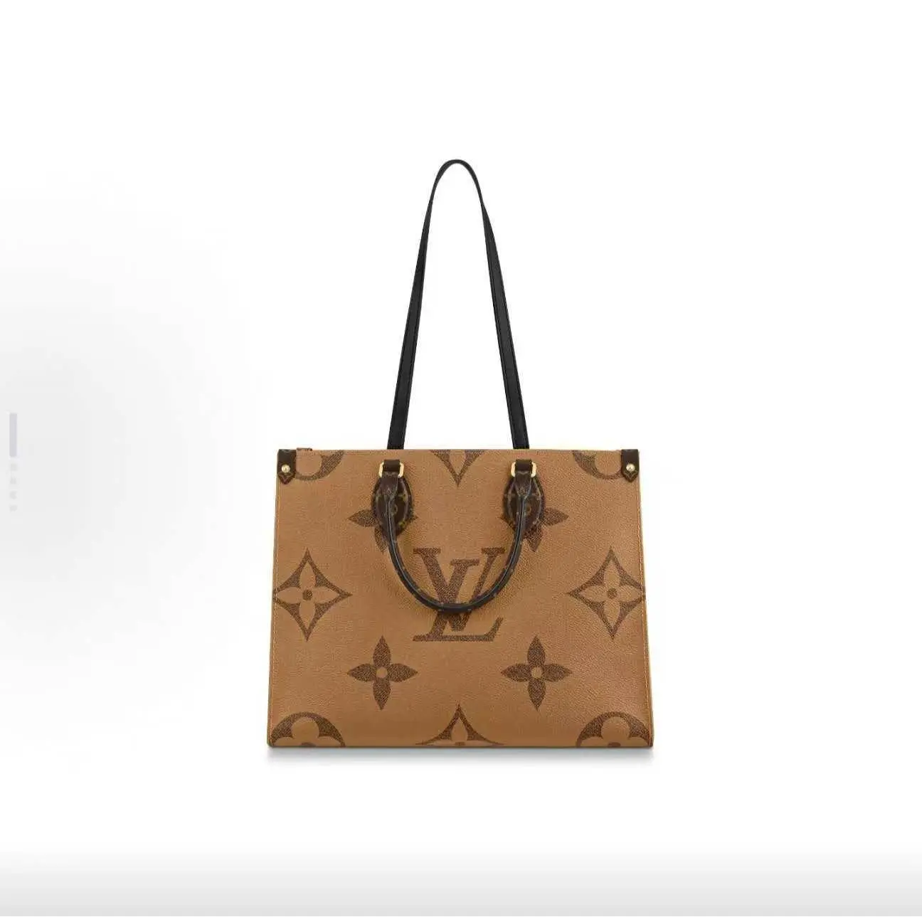 Pre-owned Louis Vuitton cc OnTheGo MM Black Tote Bag with Shoulder Strap