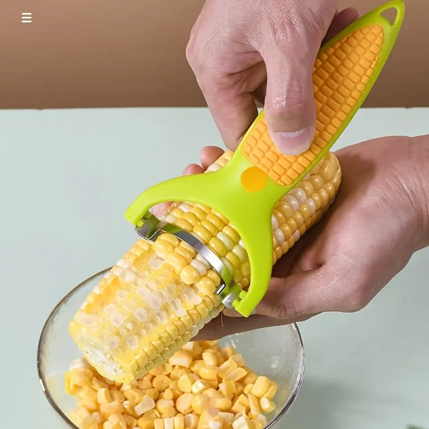 1pc Stainless Steel Home Kitchen Corn Harvester, Corn Separator, Corn Grinder, Cutting Machine, Food Supply Equipment and Supplies
