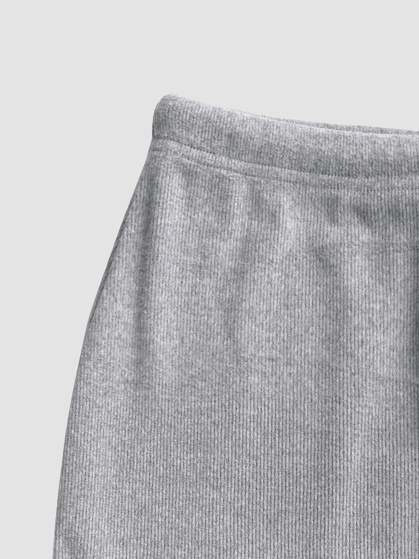 Women's Slim-Fit Long Sleeve Knitted T-Shirt Set, Elegant A-Line Skirt, Spring & Fall Fashion, Basic Style, Moderate Fabric