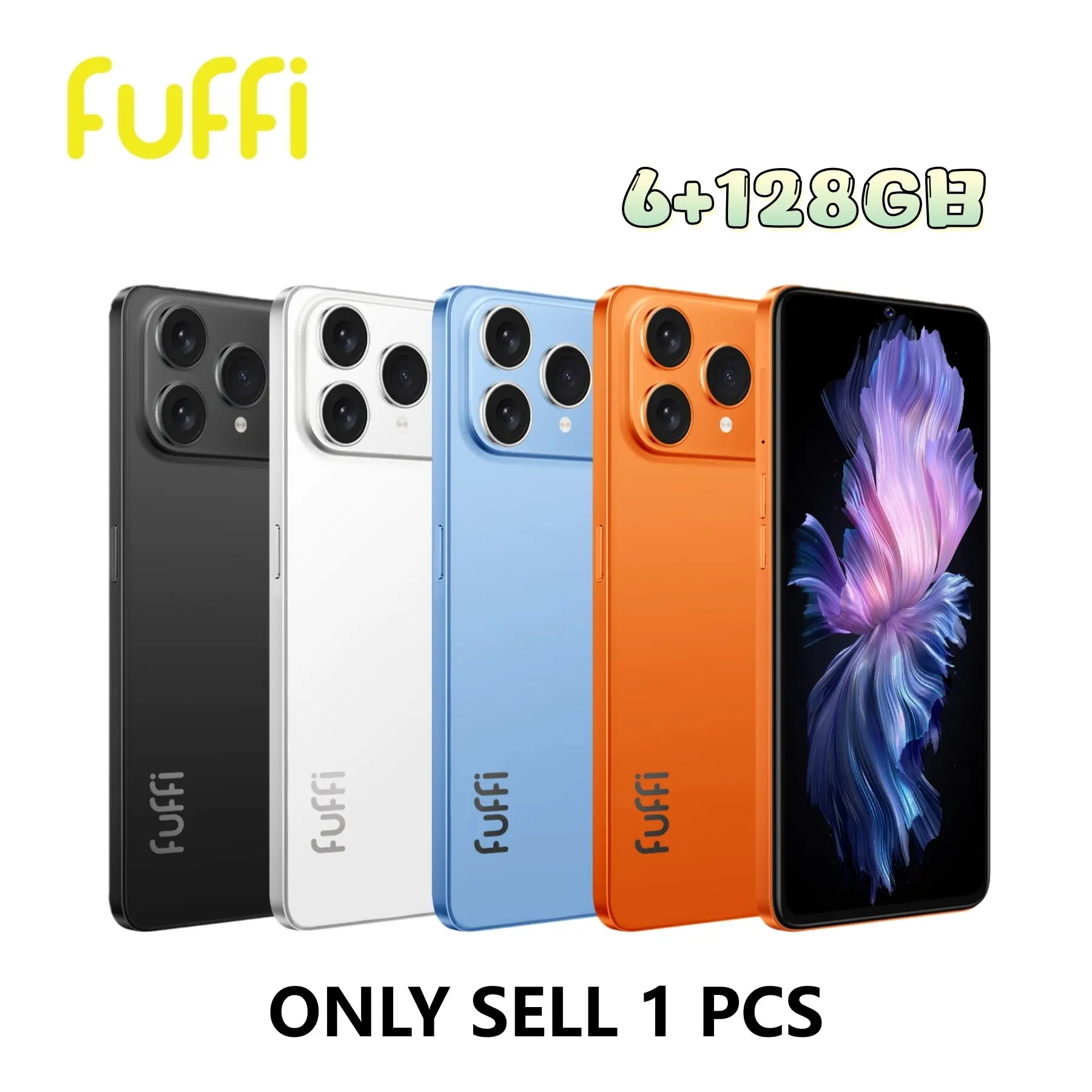 Fuffi M17 Pro Smartphone, 6.53-Inch HD Screen, 6gb RAM 128GB ROM, Octa-Core Processor, 4g Network, Dual Sim, 4000mah Battery, 16mp Camera, Android Os, Dual Sim Smartphones