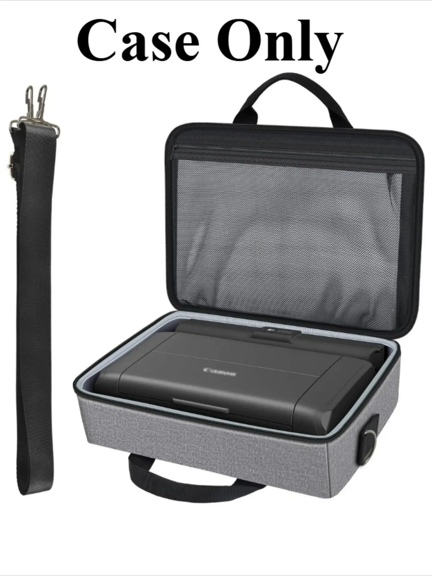 Mobile Printer Case Compatible with Canon PIXMA TR150/ iP110 Printers, Potable Travel Storage Bag Fit for Printer Charger, Ink Cartridges, Batteries and Accessories (Box Only)