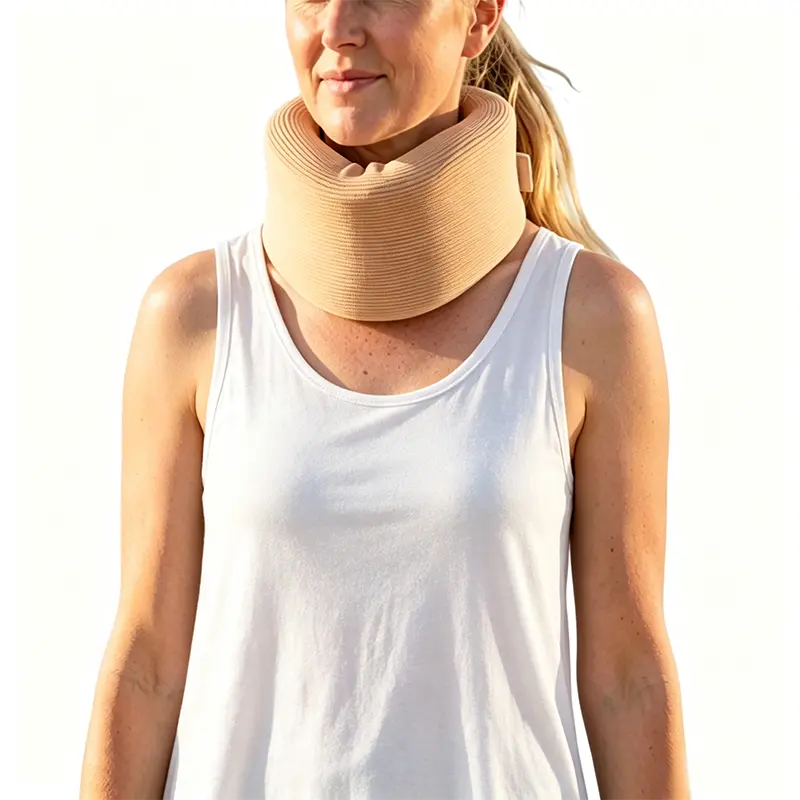Soft Foam Neck Brace, Adjustable Neck Support for Sleeping – Relieves Neck Stiffness and Tension, Universal Fit Cervical Collar for Daily Home Use