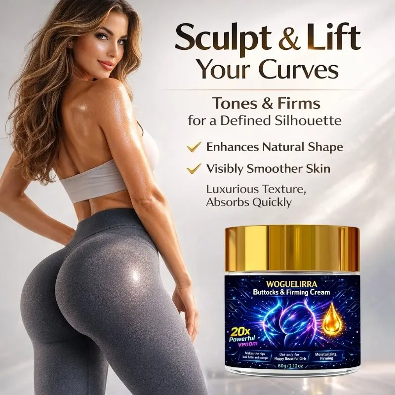 Strong Firming Cream, Sensual Butt Enhancer, Smooths Unevenness, Light Tightening Lines, Moisturizing, Gentle Absorption, 60g, All Skin Types, Body Firming Cream