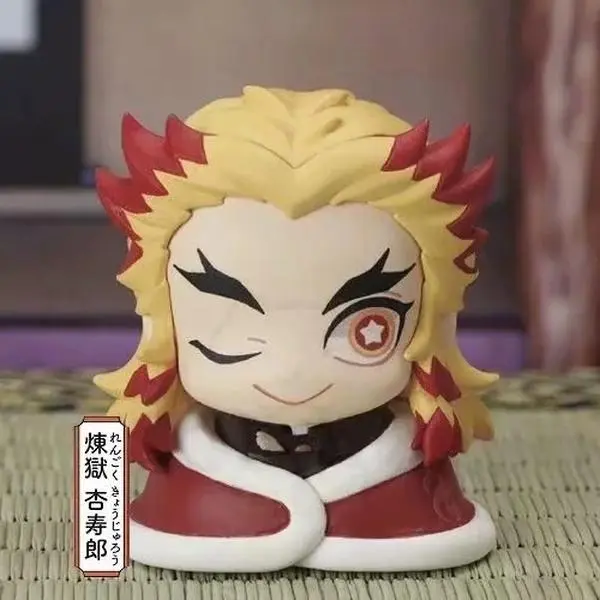 5pcs Kimetsu no Yaiba Kochou Shinobu Kamado Tanjirou Tsuyuri Kanawo Sabito Rengoku Kyoujurou Action figure toys Christmas gift