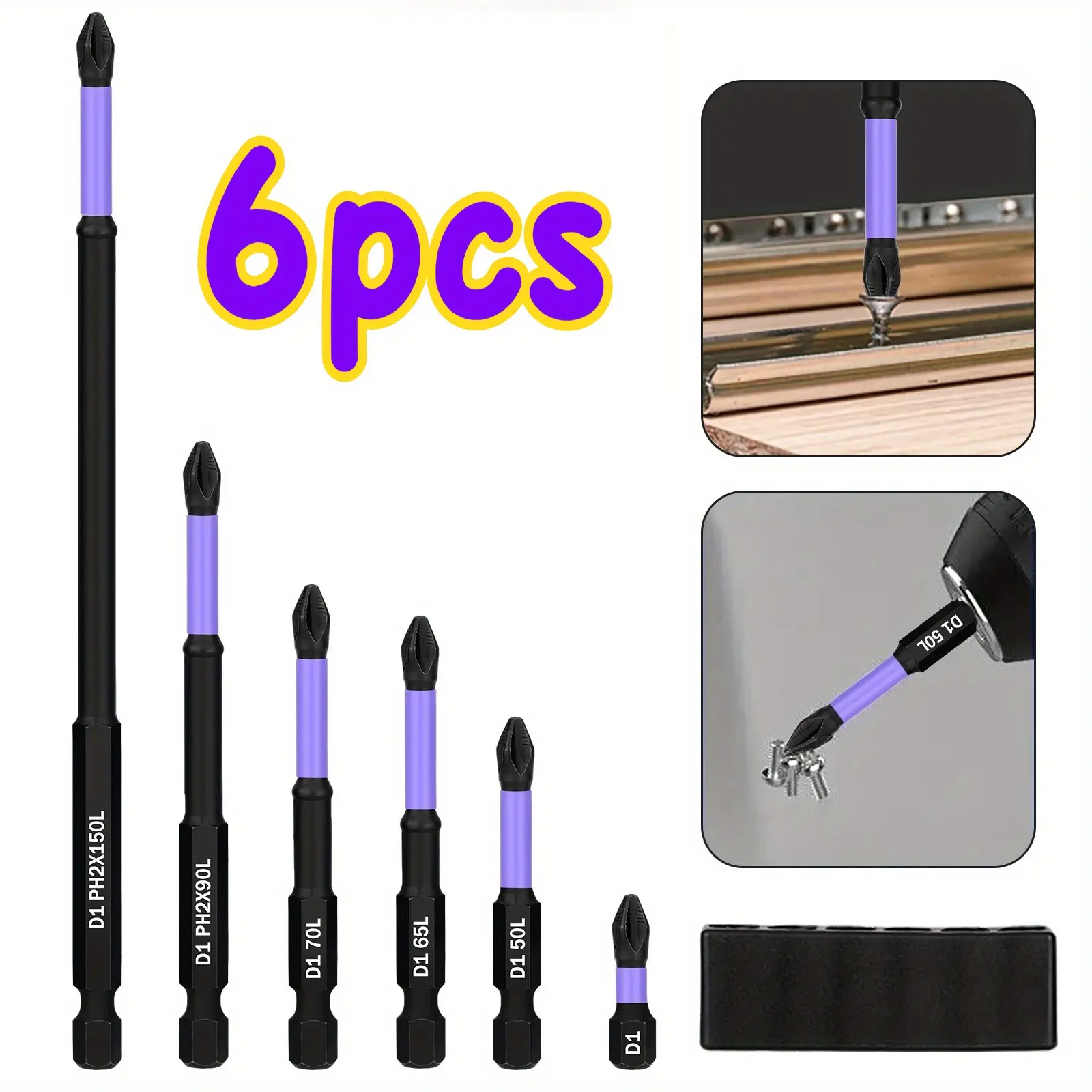 Non-slip and impact-resistant batch, cross magnetic screwdriver