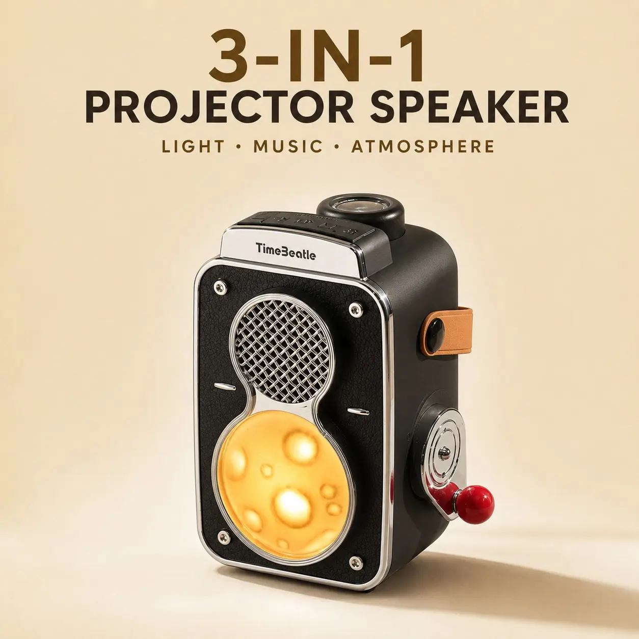 3-In-1 Galaxy Projector Bluetooth-compatible Speaker, Rotating Starry Sky Night Light, Manual Focus, 4 Projection Slides, Adjustable Stand, Bedroom Decor Gift