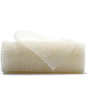 Exfoliating Bath Sponge, 1/3 Counts Solid Color Long Body Scrubber, Shower Sponge, Bathing Accessories for Home Bathroom, Personal