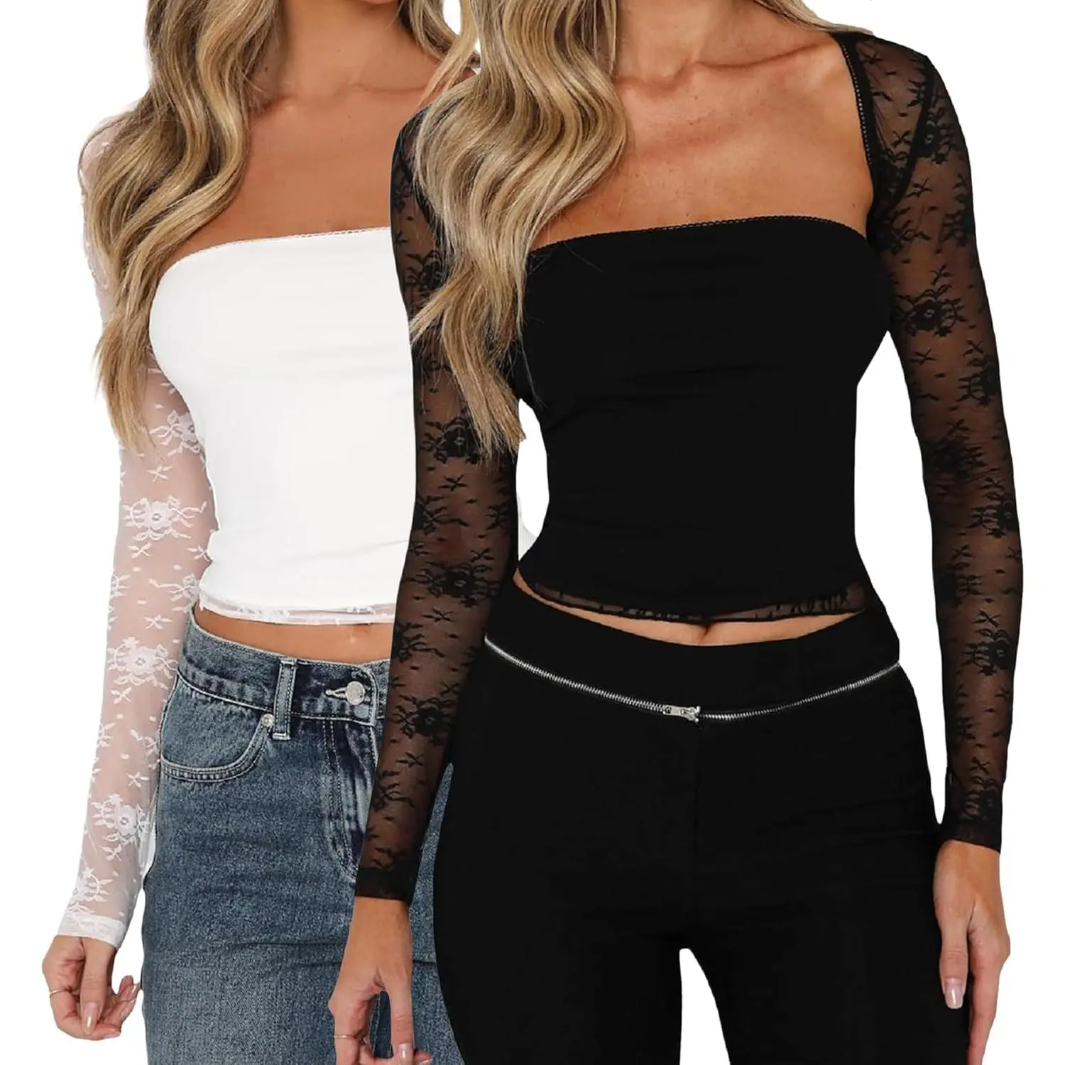 Women Lace Bolero Shrug See Through Floral Cardigan Sheer Mesh Cropped Y2K Going Out Tops