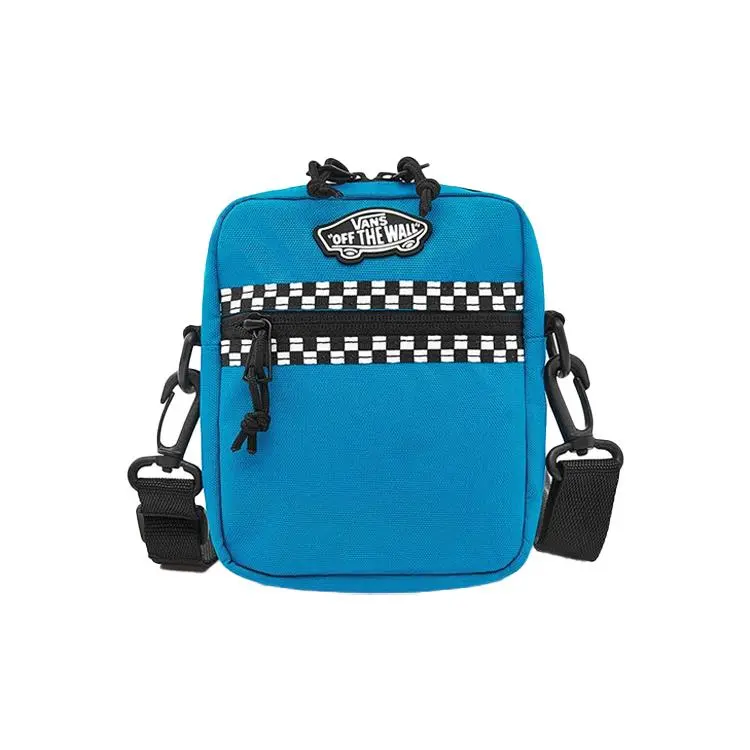 Vans Checkerboard Mini Crossbody Bag – Polyester, Unisex, Casual Style, Blue