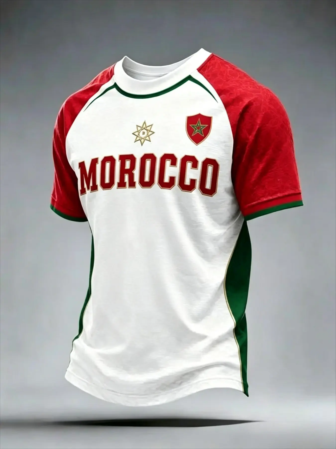2026 New Moroccan Theme Family Matching T-Shirt, Summer Breathable Round Neck Short Sleeve, Casual Loose Fit Unisex Streetwear