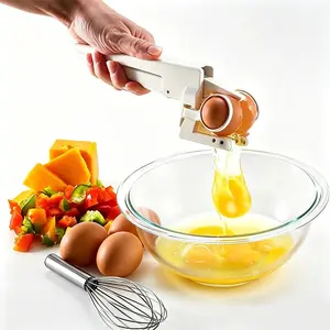 Manual egg opener, eggshell cutter, kitchen tool, egg white separator TV, liquid egg filter