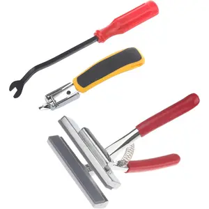 Professional Heavy Duty Canvas Stretcher Pliers Set with Staple Remover & Tack Puller, 4-3/4" (12cm) Wide Grip for Canvas Stretching, Framing, Upholstery
