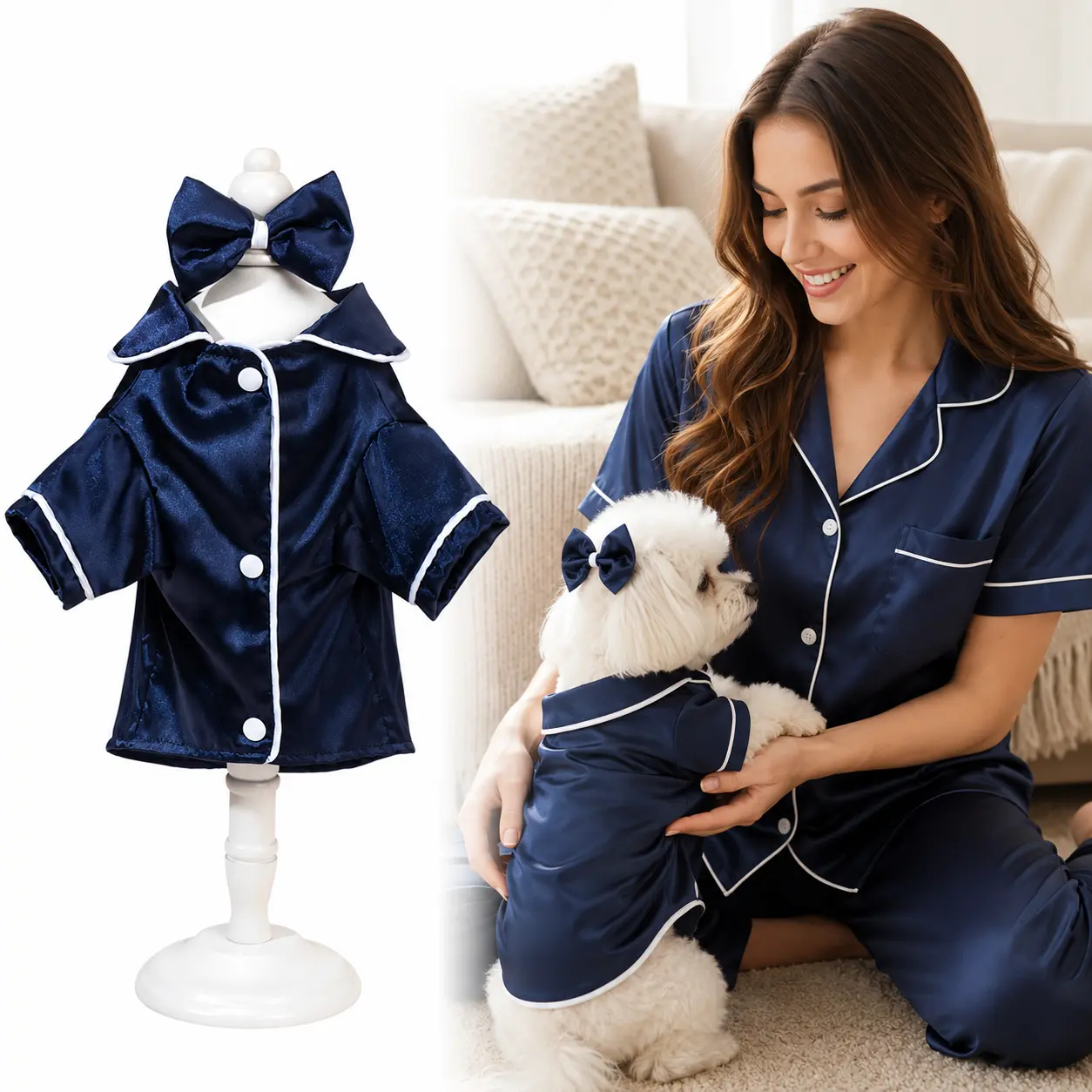 Dog Pajamas - Soft Cotton Four Legged Pet Jumpsuit, Stretchable Puppy onesie for Small/Medium Dogs Spring Summer Daily Wear,Blue,XS tiktokshopbacktoschool