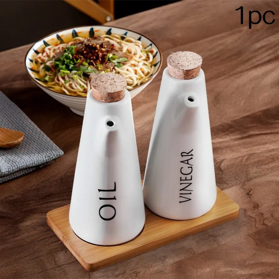 Simple Ceramic Sealed Soy Sauce Bottle, Vinegar Bottle, Seasoning Bottle, Japanese Home Decor, Kitchen Essentials, Household Hotel Use