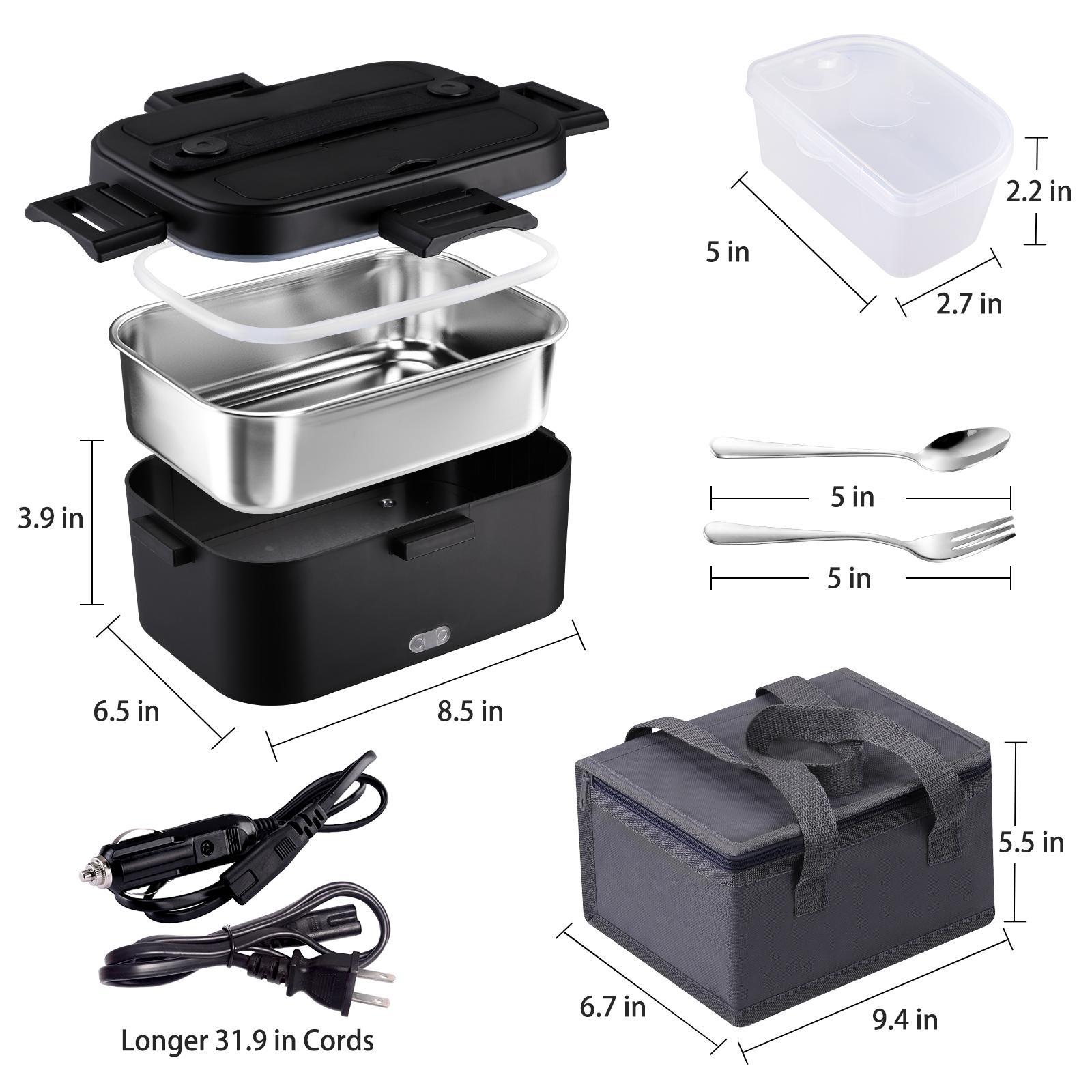 Nifogo Electric Lunch Box Food Heater for Adults, Plug-in Heating Lunch Box,Heated Lunch Box12V/24V/110V Portable Food Warmerfor Car Nifogo Electric Lunch Box Food Heater for Adults, Plug-in Heating Lunch Box,Heated Lunch Box12V/24V/110V Portable Food Warmerfor Car