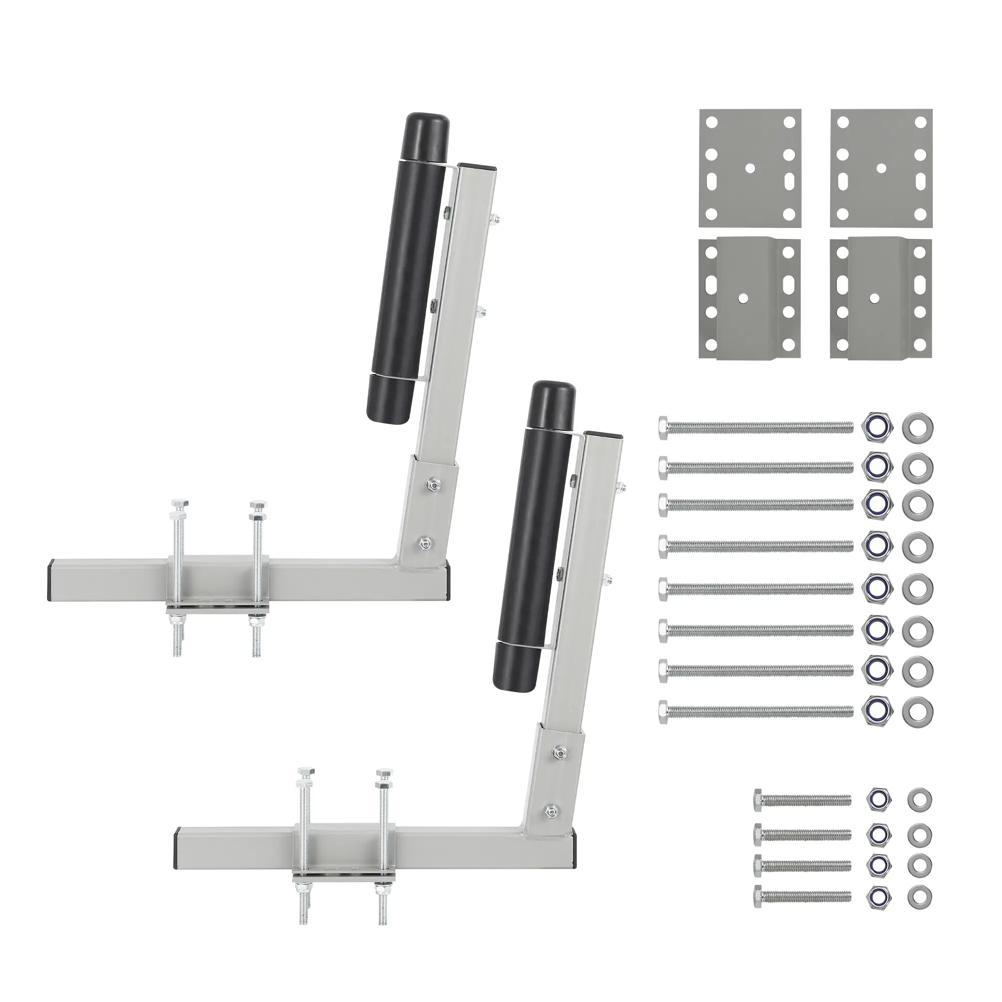 20.5" Adjustable Design Trailer Guide Poles, 2PCS Rustproof Galvanized Steel Trailer Guide, Heavy Duty Roller Guide, for Ski Boat, Fishing Boat