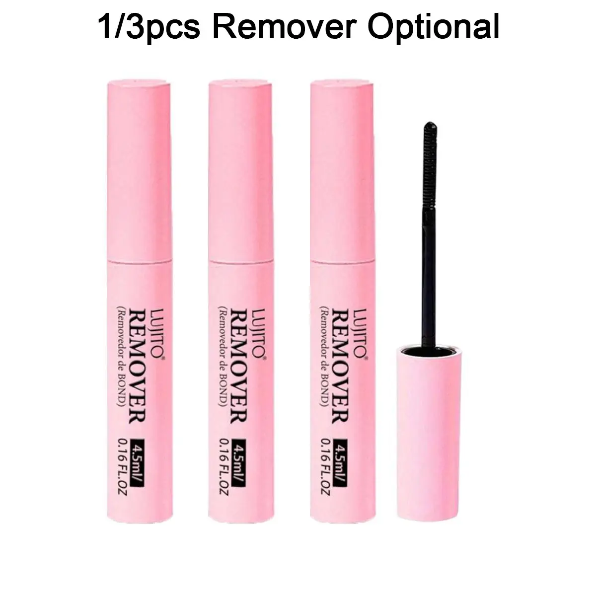 LUJITO 1/3pcs 4.5ml Eyelash Remover, Lash Bond Remover, Convenient, suitable for cluster eyelashes, perfect for home eyelash extensions, DIY cluster eyelash remover, DIY eyelash extension remover gel