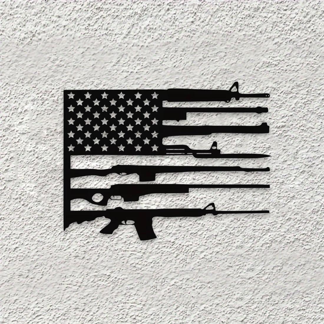 American Flag Metal Wall Art, Personalized Patriotic Decor for Independence Day accessories , Perfect for Home and Lovers of America