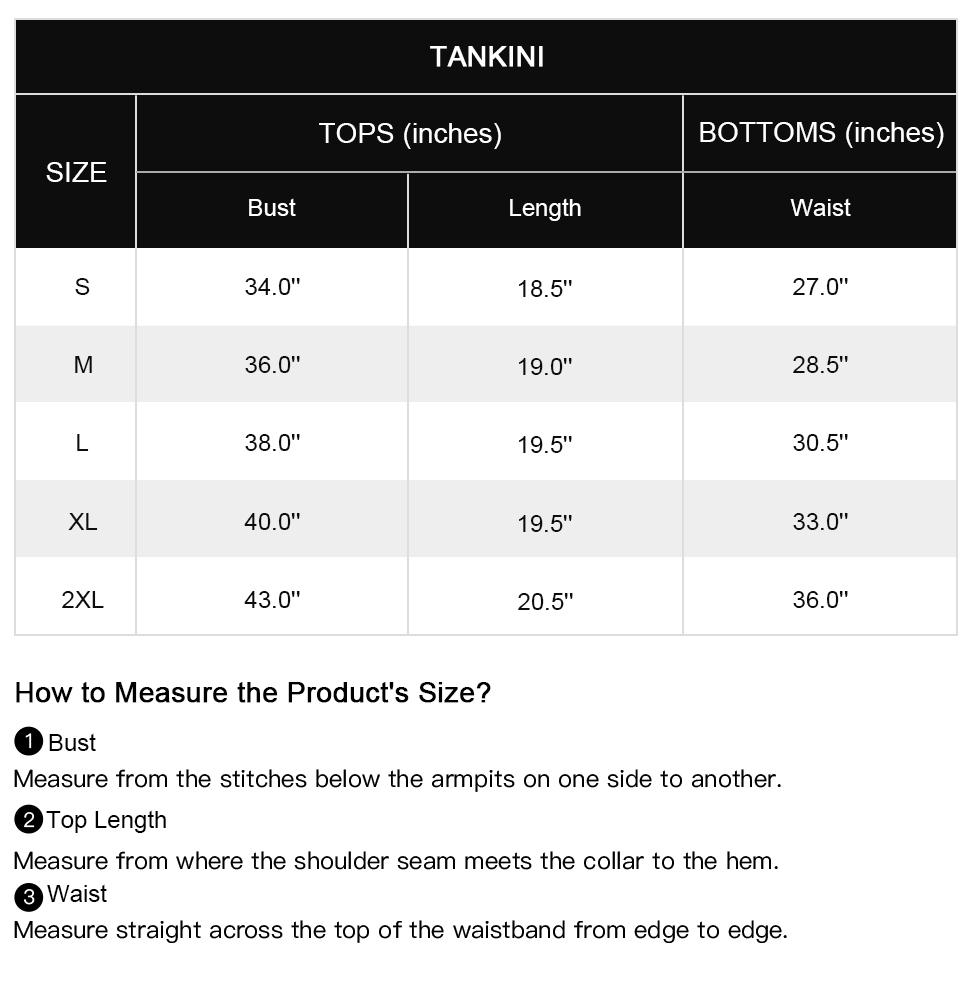 SHESHOW Cowgirl Style Two-Piece Tankini Set