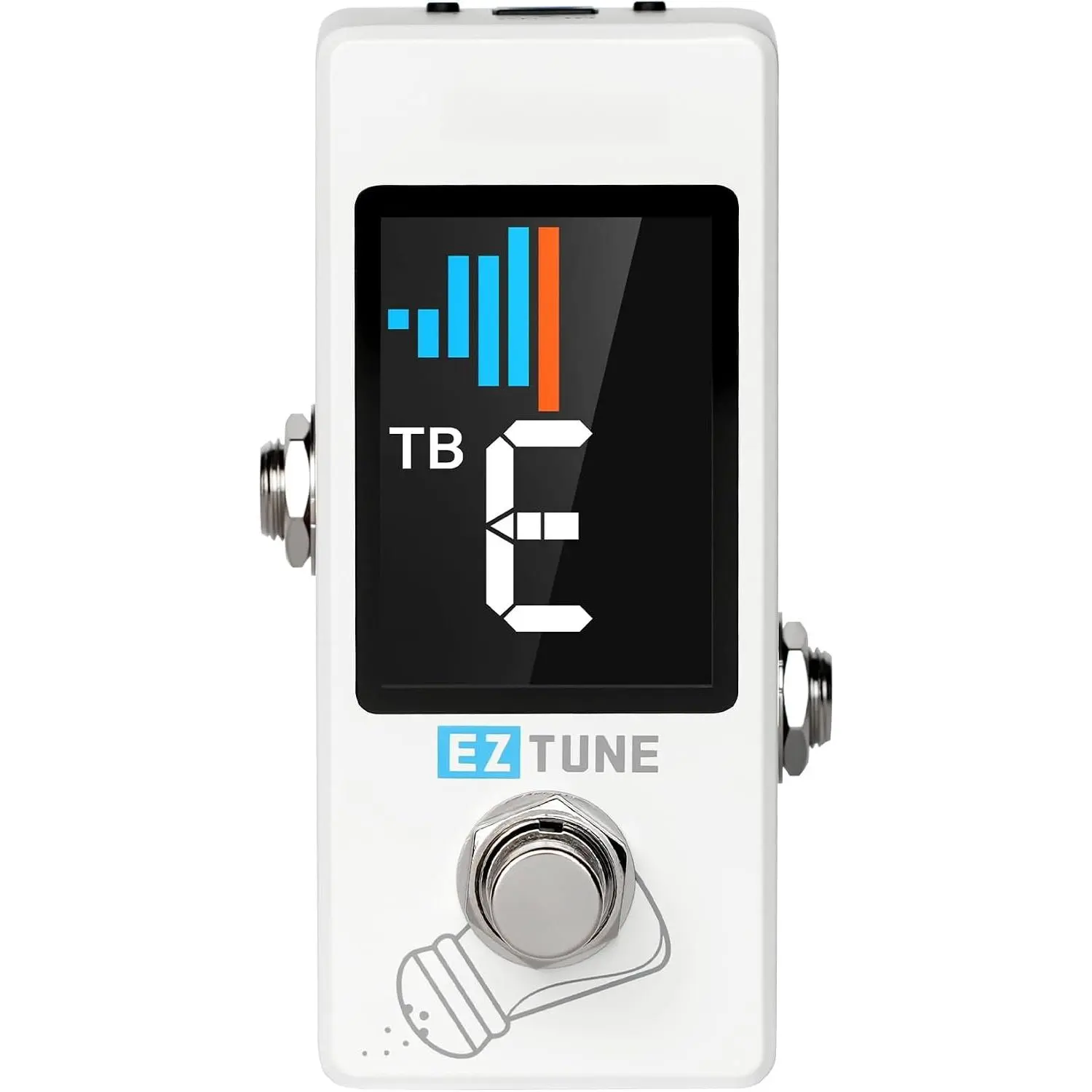 JTU-01A Tuner Pedal,Mini Guitar Tuner Pedal, True Bypass & Buffer Mode, 2.2” LCD Display, Flat/Chromatic Tuning for Electric Guitar, Bass, Acoustic, Pedal Board Tuner, 9V DC