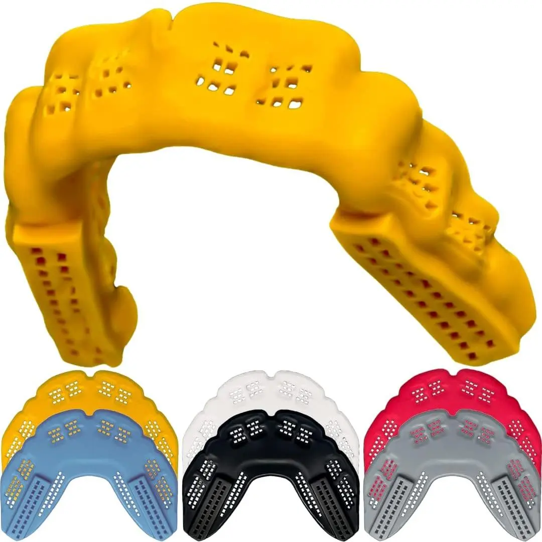Ultra Thin Breathable Mouthguard - 3X Stronger Aramid Material for Hockey, Lacrosse, Football, MMA - Adult & Youth Sizes, Custom Mold