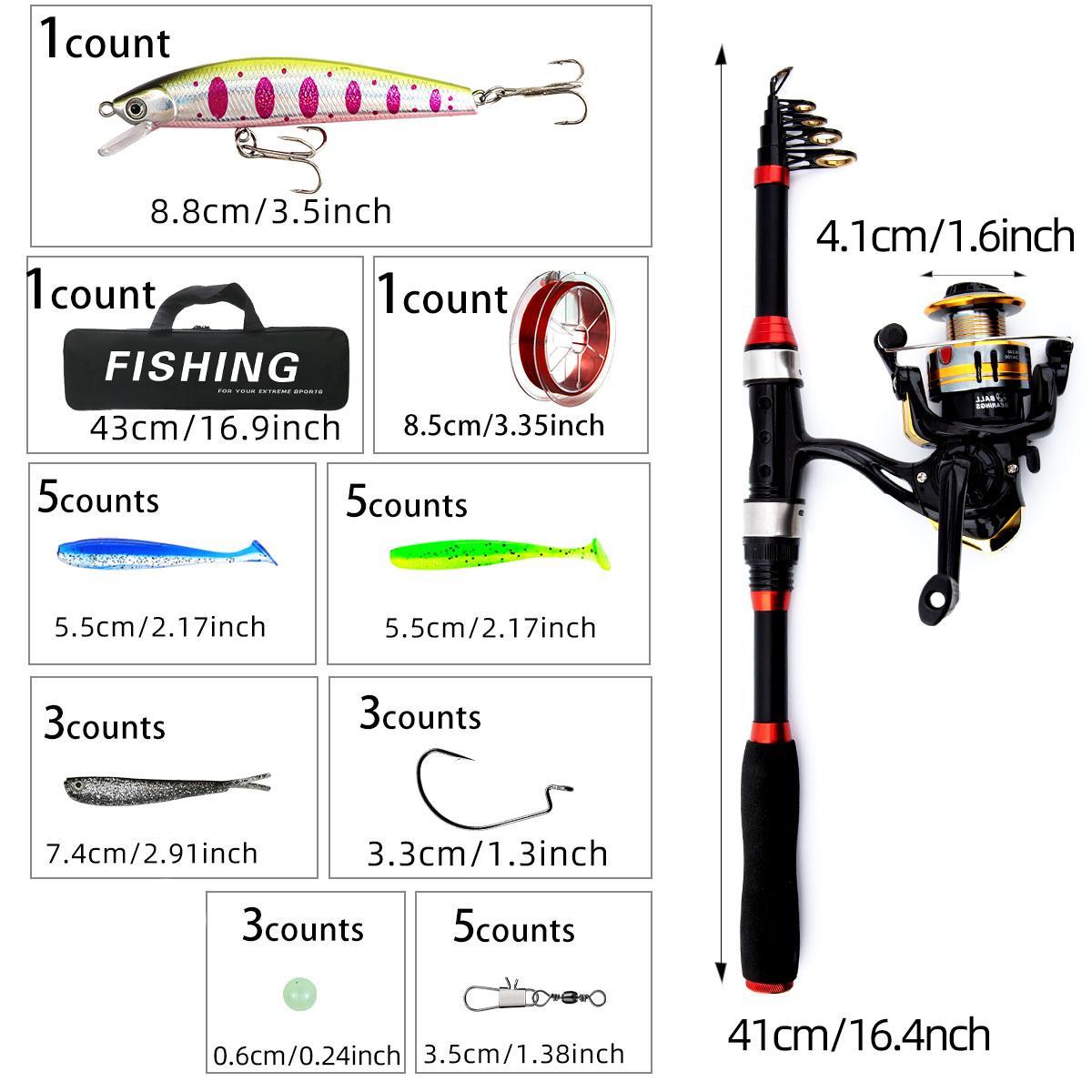 Fishing Rod Reel Combo