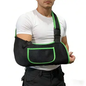 Arm Sling for Women&Men with Enhanced Size Adjustable Sling for Arm Support, Elbow Wrist Left Right Arm Sling with Buckle Design (M) Medical Accessories Shoulder Back Aligner